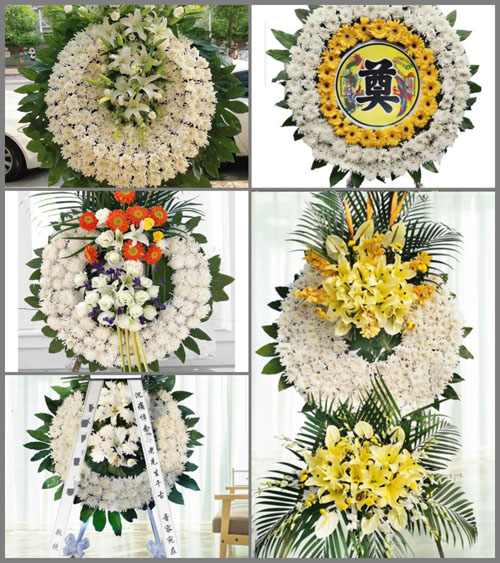 山西晋中灵石县翠峰镇来全村花圈速递